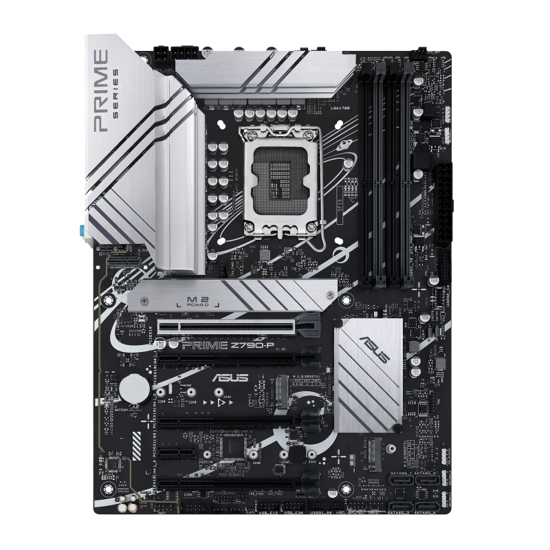 ASUS Prime Z790-P DDR4 LGA 1700(Intel® 13th &12th Gen) ATX Motherboard (PCIe 5.0,DDR5,14+1 Power Stages,3X M.2,WiFi 6,Bluetooth v5.2,2.5Gb LAN, Front Panel USB 3.2 Gen 2 Type-C®, Thunderbolt™ 4/USB4)