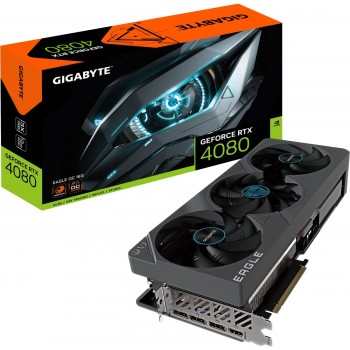 GIGABYTE GeForce RTX 4080 EAGEL OC 16G Graphics Card, 3X Fans, 16GB 256-bit GDDR6X