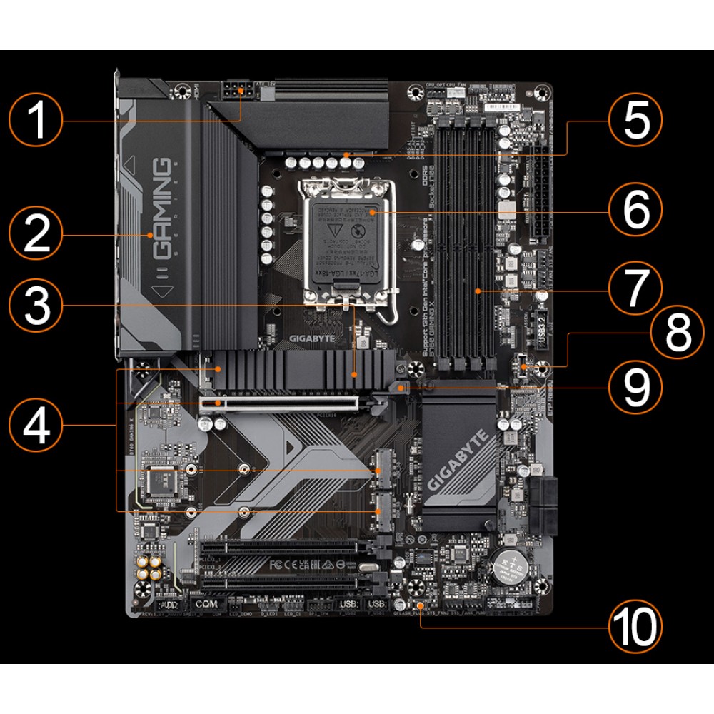 GIGABYTE B760 GAMING X DDR5 - GIGABYTE B760 GAMING X DDR5