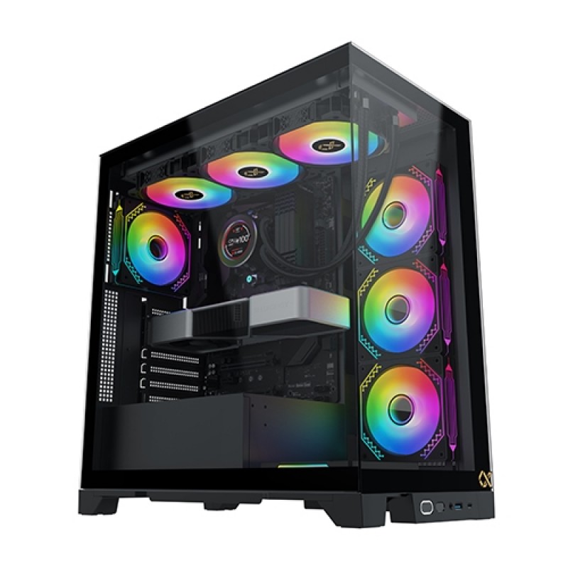 XIGMATEK Endorphin Ultra 5-FAN Argb Mid Tower Case With Type-C Port