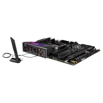 ROG Strix X670E-F Gaming WiFi6E Socket AM5 Motherboard with PCIe 5.0, DDR5,16 Power Stages, Four M.2 Slots, USB 3.2 Gen 2x2, AI Cooling II, and Aura Sync