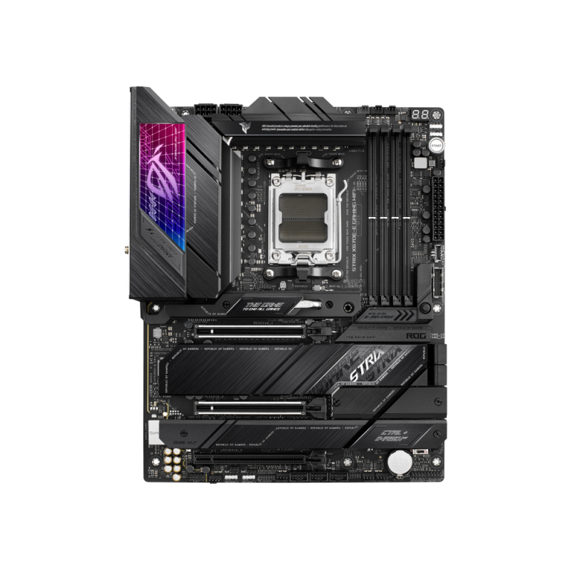 ROG Strix X670E-F Gaming WiFi6E Socket AM5 Motherboard with PCIe 5.0, DDR5,16 Power Stages, Four M.2 Slots, USB 3.2 Gen 2x2, AI Cooling II, and Aura Sync