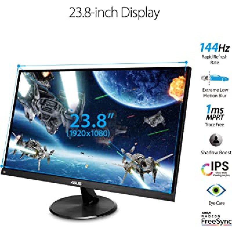 ASUS VP249QGR 24 inch IPS 144hz Gaming Monitor