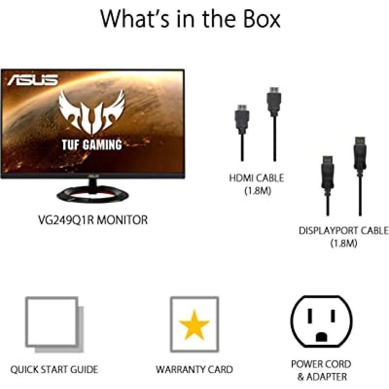 ASUS TUF Gaming VG249Q1R 165hz IPS 24 inch Monitor