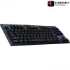 Logitech G915 TKL Tenkeyless LIGHTSPEED Wireless RGB Mechanical Gaming Keyboard – CARBON ( Black & White )