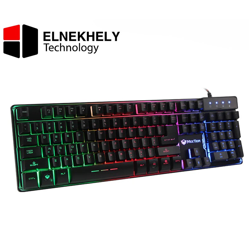 Meetion K9300 Rainbow Arabic Wired Gaming Keyboard