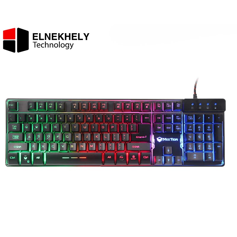 Meetion K9300 Rainbow Arabic Wired Gaming Keyboard