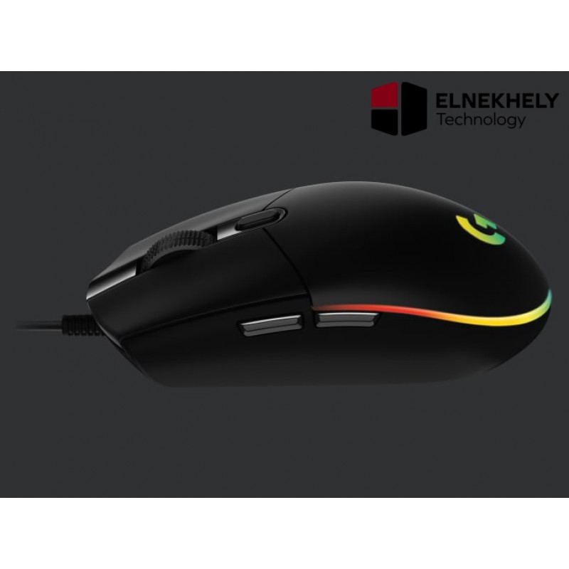 Logitech G203 Lightsync Gaming Mouse with Customizable RGB Lighting/Black