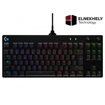 Logitech G PRO RGB LED Backlit GX Blue Clicky Switch Mechanical Tenkeyless Gaming Keyboard