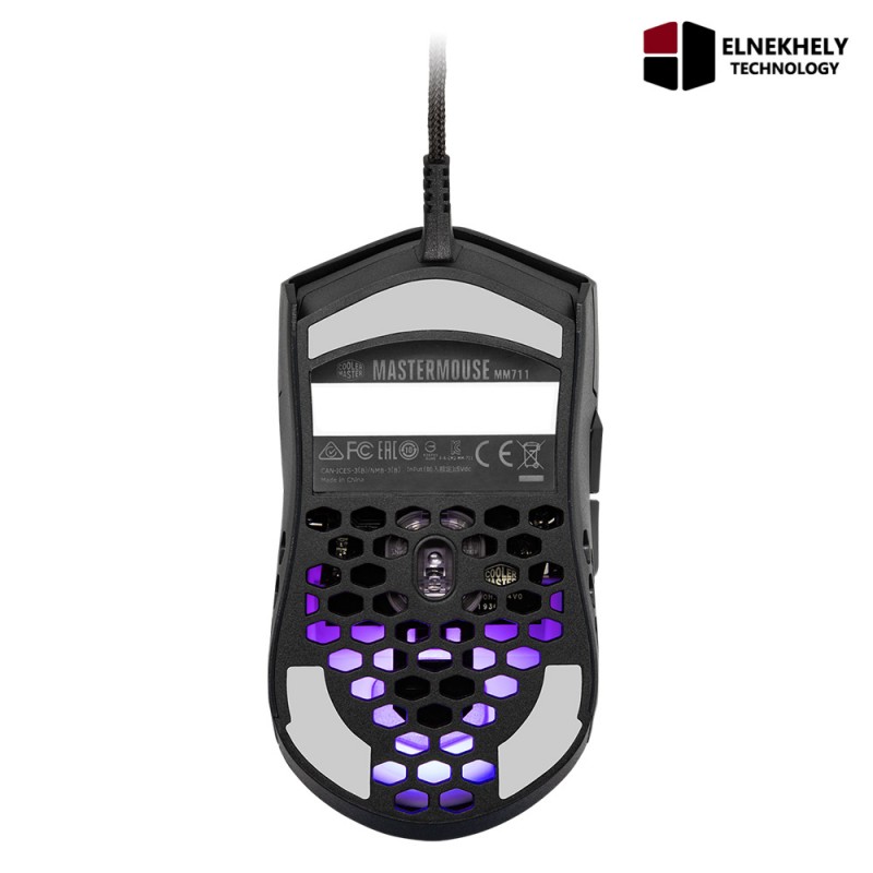 Cooler Master MM711 Matte Black Lightweight Honeycomb Shell RGB Gaming Mouse