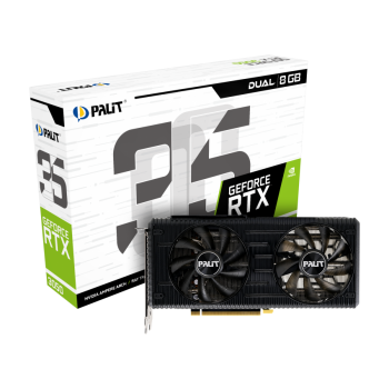 PALIT DUAL GeForce RTX 3050 8GB GDDR6 Graphics Card (ONLY BUILD)