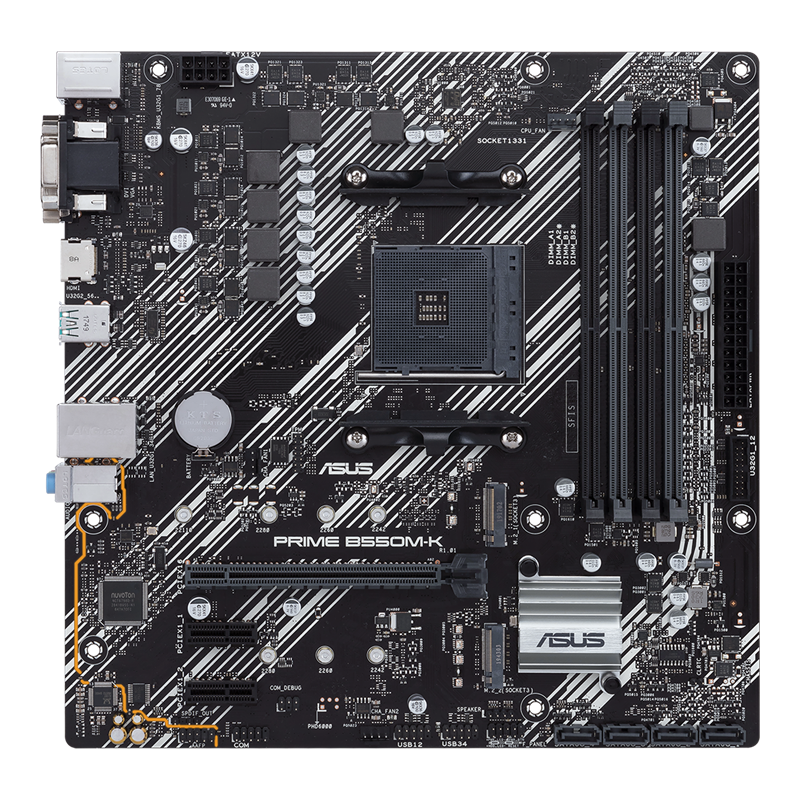 ASUS AMD B550M-K AM4 micro ATX motherboard