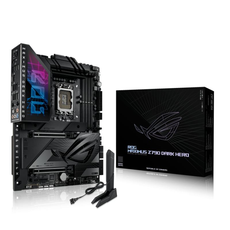 ASUS ROG Maximus Z790 Dark Hero (WiFi 7) LGA 1700(Intel 14th &13th&12th Gen) ATX Gaming Motherboard(PCIe 5.0x16, 5xM.2 Slots,DDR5,2X Thunderbolt 4 Ports, USB Type-C Front-Panel)