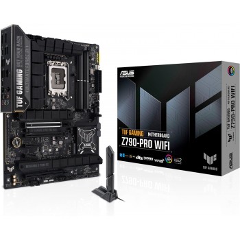 ASUS TUF Gaming Z790-PRO WiFi 6E — LGA 1700 - Intel 14th &13th&12th Gen - ATX Gaming Motherboard DDR5,PCIe 5.0X 16,Front Panel USB 20Gbps Type-C,Thunderbolt 4, Q-Antenna, 2.5Gb LAN,AI OVERCLOCKING