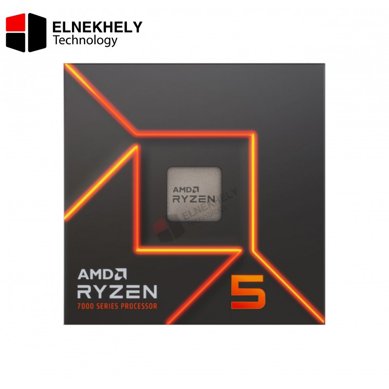 AMD Ryzen 5 7600 Processor — AM5, Zen 4, 6 Core, 12 Thread, 3.8GHz, 5.1GHz Turbo, 32MB Cache, PCIe 5.0, 65W, CPU