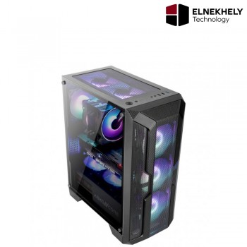 ABKONCORE-H250X Premium Tempered Glass Mid Tower Mesh Front 