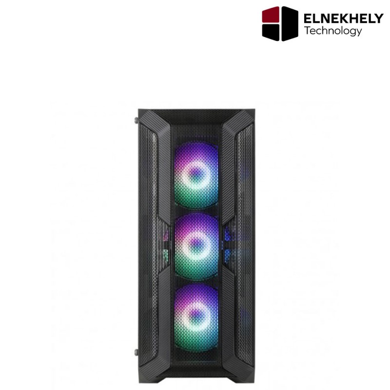 ABKONCORE-H250X Premium Tempered Glass Mid Tower Mesh Front