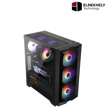 ABKONCORE-H450X-MESH with MT700W80+ Tempered  Glass mesh front mid tower 