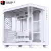 JONSBO TK-3 White One-Piece Curved Glass ATX Mid Tower Pc Case, One-Piece Curved Glass, SP BTF MB/Dual 360 AIO/ATX PSU/40Series GPU, with 10 Fan Positions, 270 Degree Side View Display,White Chassis