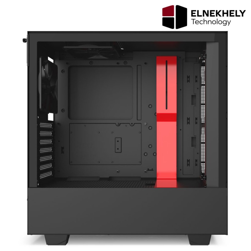 NZXT H510 Matte Black Red Mid Tower Case