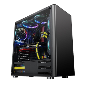 Thermaltake V200 Tempered Glass Edition Mid Tower Case + Thermaltake ...