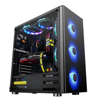 Thermaltake V200 Tempered Glass RGB Edition + Thermaltake 600w 80 plus actve PSU