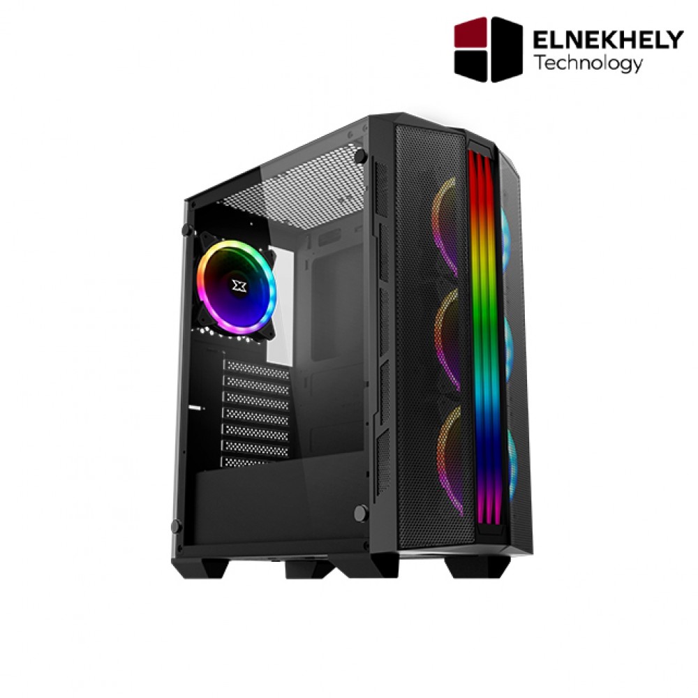 Xigmatek Trident Mid Tower Black ATX Gaming Cas - 4713436744535