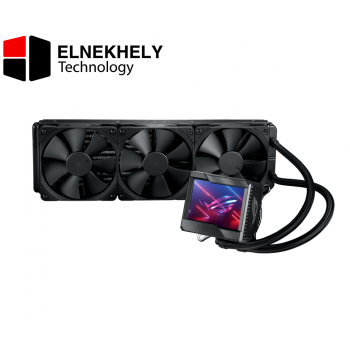 ASUS ROG Ryujin III 360 ARGB liquid CPU cooler — Asetek 8th gen pump, 3x magnetic 120mm ARGB fans (Daisy Chain design), 3.5” LCD display