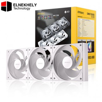 Antec Connect C120R Reverse ARGB 3 Fan Pack White