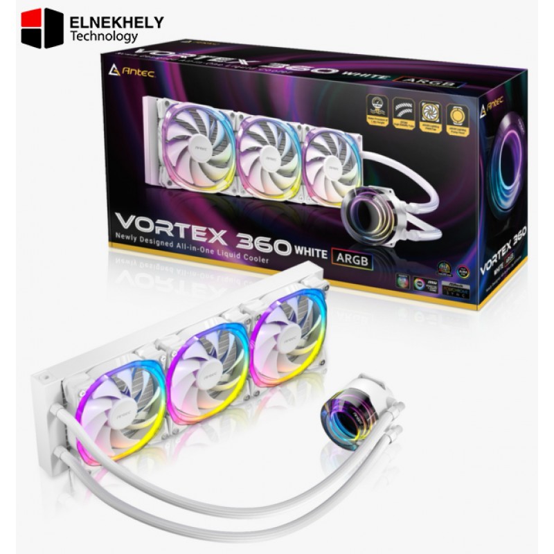 Antec VORTEX 360 WHITE ARGB CPU Liquid Cooler