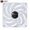 JONSBO SL-120ARGB WR (Reverse) Case Fan,Reverse Blade, 120mm Silent Series Fan, Simple Frame, Axial Lasagna Lens, Lower Noise, White