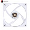 JONSBO SL-120ARGB WR (Reverse) Case Fan,Reverse Blade, 120mm Silent Series Fan, Simple Frame, Axial Lasagna Lens, Lower Noise, White