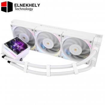 Thermalright Hyper Vision 360 ARGB White CPU AIO Cooler,PC 360 Water Cooler System,IPS LCD Screen with 480x480 Resolution,for AM4/AM5;Intel 1700/1851,3.95in Screen High Performance Pump