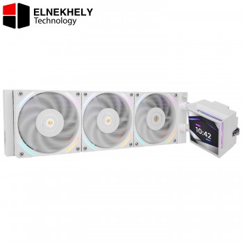 Thermalright Hyper Vision 360 ARGB White CPU AIO Cooler,PC 360 Water Cooler System,IPS LCD Screen with 480x480 Resolution,for AM4/AM5;Intel 1700/1851,3.95in Screen High Performance Pump