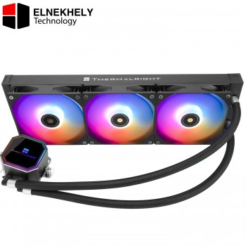 Thermalright Frozen Prism360 Black ARGB CPU Liquid Cooler,Efficient PWM Controlled Pump 3300RPM,3×TL-E12 Series PWM Fan,Water Cooling Computer Parts,for AMD AM4/AM5,Intel 1150/1151/1200/1700/2011