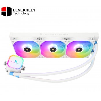 Thermalright Frozen Prism360 White ARGB CPU Liquid Cooler,Efficient PWM Controlled Pump 3300RPM,3×TL-E12 Series PWM Fan,Water Cooling Computer Parts,for AMD AM4/AM5,Intel 1150/1156/1200/1700/2011