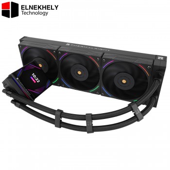 Thermalright Hyper Vision 360 ARGB Black CPU AIO Cooler,PC 360 Water Cooler System,IPS LCD Screen with 480x480 Resolution,for AM4/AM5;Intel 1700/1851,3.95in Screen High Performance Pump