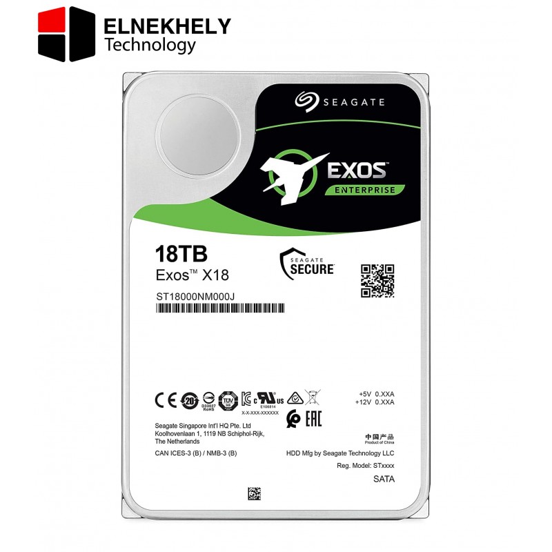 Seagate 18TB Exos X18 7200 RPM SATA 6Gb/s 256MB Cache 3.5-Inch Enterprise Hard Drive HDD