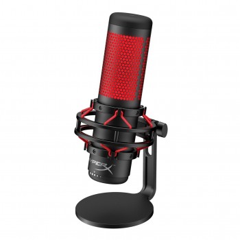 HyperX QuadCast Standalone Microphone for streamers content creators and gamers PC PS4 and Mac Black,