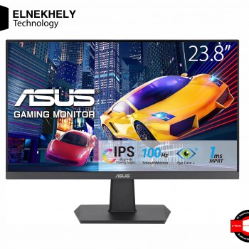 ASUS VA24EHF Eye Care Gaming Monitor – 24-inch 23.8-inch viewable IPS, Full HD, Frameless, 100Hz, Adaptive-Sync, 1ms MPRT, HDMI, Low Blue Light, Flicker Free, Wall Mountable