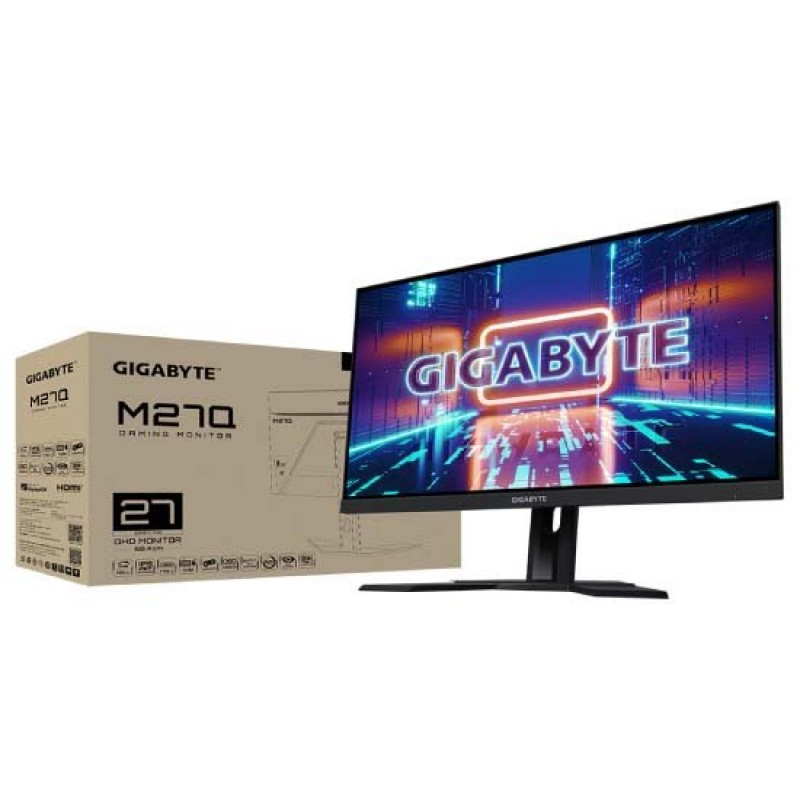 Gigabyte 27 inch M27Q 1440P QHD 170Hz 0.05ms 92% DCI-P3 140% sRGB IPS Gaming Monitor