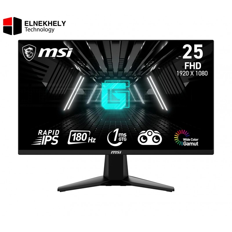 MSI G255F 25 inch, FHD 1920x1080, 180Hz Refresh rate, 1ms(GtG) response time Rapid IPS panel