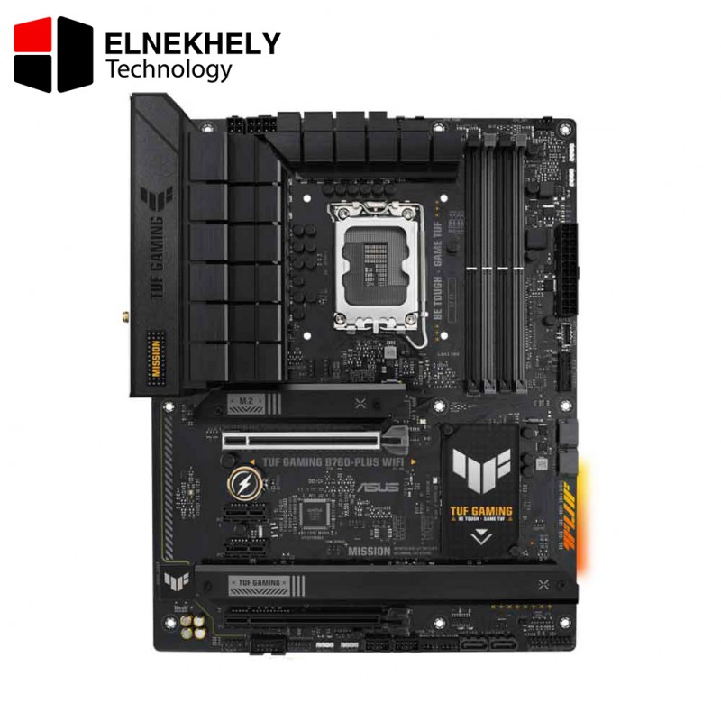 ASUS TUF GAMING B760-PLUS WIFI 13th and 12th Gen LGA 1700 ATX motherboard with PCIe 5.0, 3xPCIe 4.0 M.2 slots,DDR5,2.5Gb LAN,USB 3.2 Gen 2x2 Type-C, front USB 3.2 Gen 2 Type-C, Thunderbolt 4, AEMP II