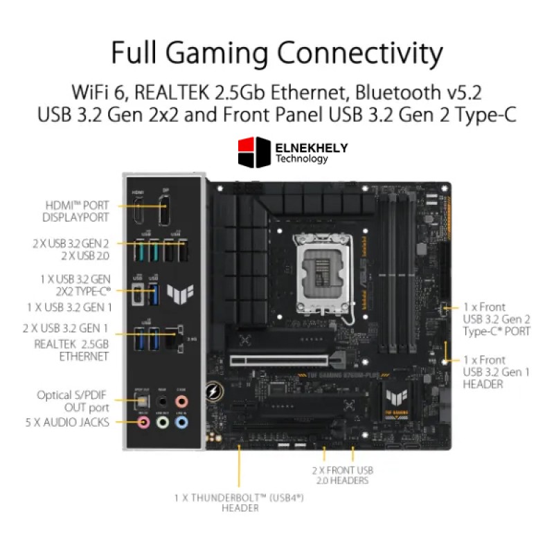 ASUS TUF GAMING B760M-PLUS DDR5 Motherboard