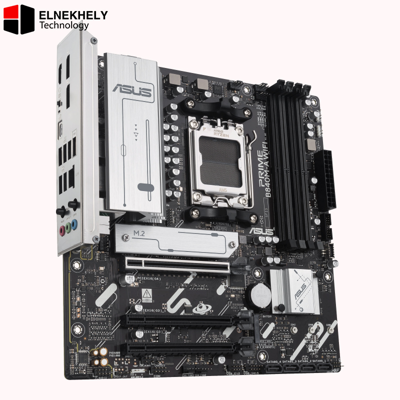 ASUS PRIME B840M-A WiFi Motherboard, AM5 socket, AMD B840, Micro-ATX, DDR5