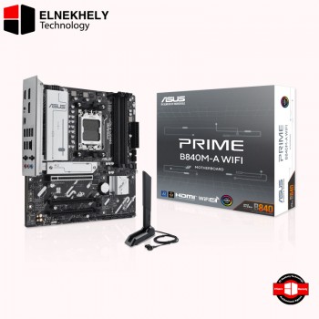 ASUS PRIME B840M-A WiFi Motherboard, AM5 socket, AMD B840, Micro-ATX, DDR5