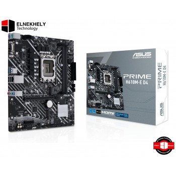 ASUS PRIME H610M-E D4-CSM Motherboard, Intel, LGA 1700, H610, DDR4, micro ATX