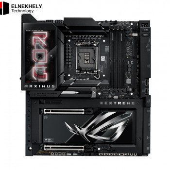 ASUS ROG MAXIMUS Z890 EXTREME — Intel Z890 LGA 1851 E-ATX motherboard, Advanced AI PC-ready, 24+2+1+2 stages, DDR5, WiFi7, 2.5G/10G LAN, PCIe 5.0 M.2, Thunderbolt 5, USB Type-C, AI OC, 5 Inch LCD Screen