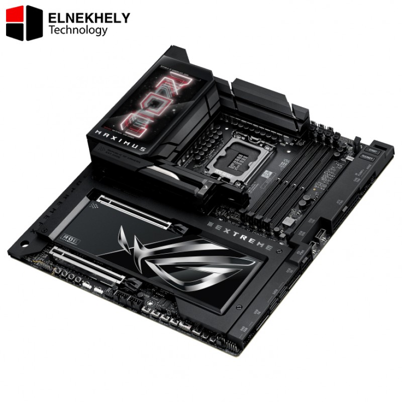 ASUS ROG MAXIMUS Z890 EXTREME — Intel Z890 LGA 1851 E-ATX motherboard, Advanced AI PC-ready, 24+2+1+2 stages, DDR5, WiFi7, 2.5G/10G LAN, PCIe 5.0 M.2, Thunderbolt 5, USB Type-C, AI OC, 5 Inch LCD Screen