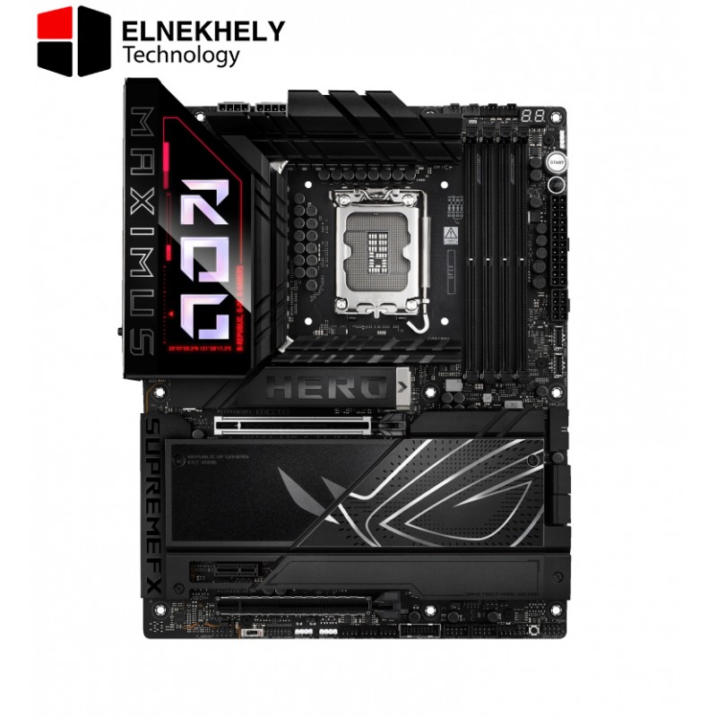 ASUS ROG Maximus Z890 Hero Intel® Z890 LGA 1851 ATX Motherboard, Advanced AI PC-Ready, 22+2+1+2 Stages, DDR5, WiFi 7, 3X PCIe® 5.0 M.2, Thunderbolt™ 4, USB Type-C®, AI Overclocking/Cooling/Networking